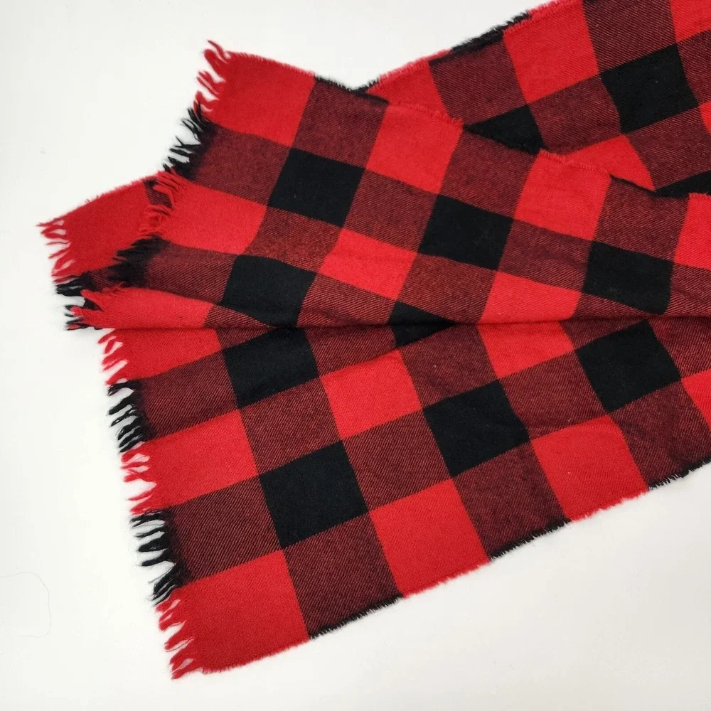 Vtg Forsyth Scarf 100%‎ Wool Tartan Plaid Preppy Career Academia Business Layer